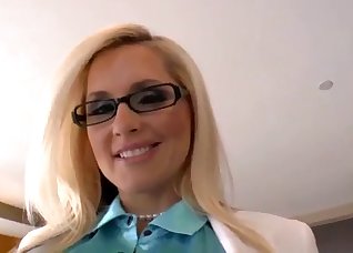 Businesswoman fucks with a rich young man